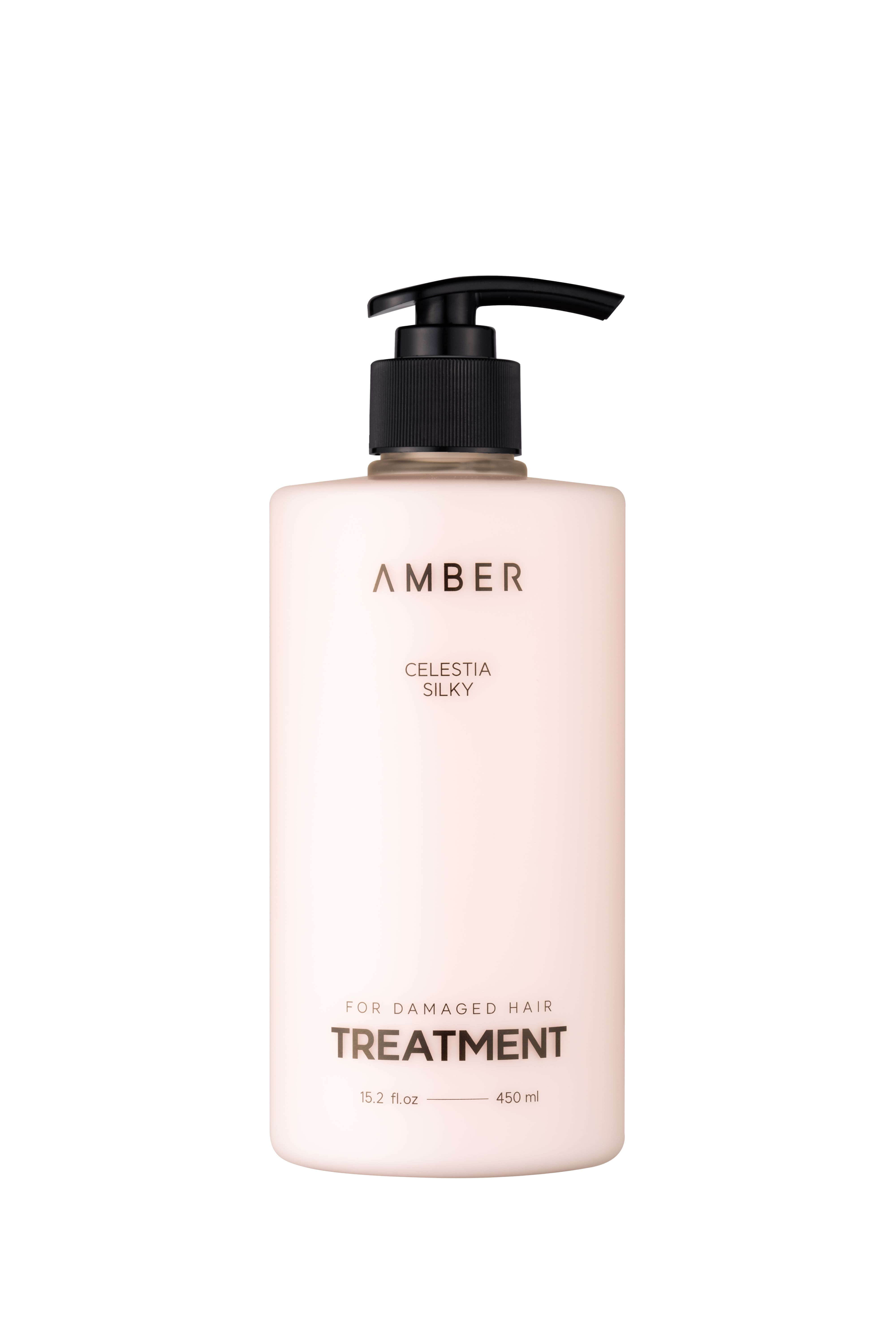 Produse de ingrijire coreene - Tratament coreean pentru par uscat, deteriorat sau lipsit de volum AMBER SOLUTION, Celestia Silky, cu un complex de aminoacizi, ulei de argan si ulei din seminte de baobab, K Beauty 450 ml