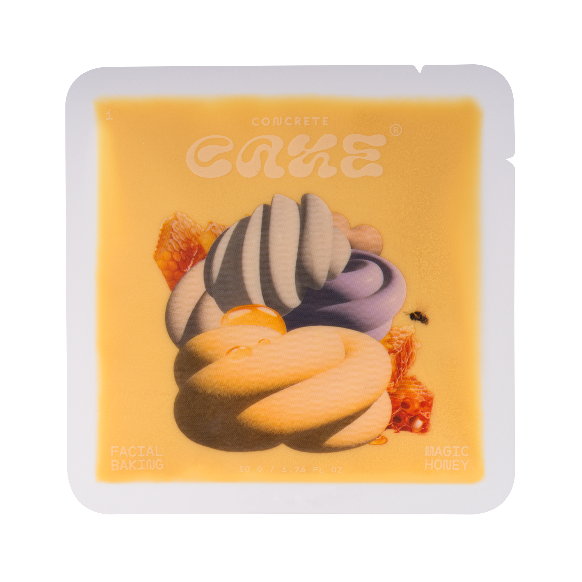 Masti pentru ten si gomaje - Masca coreeana pentru ten Concrete Cake Magic Honey - cu miere de Manuka, propolis si laptisor de matca, efect exfoliant, anti-aging, fermitate si micsorare a porilor