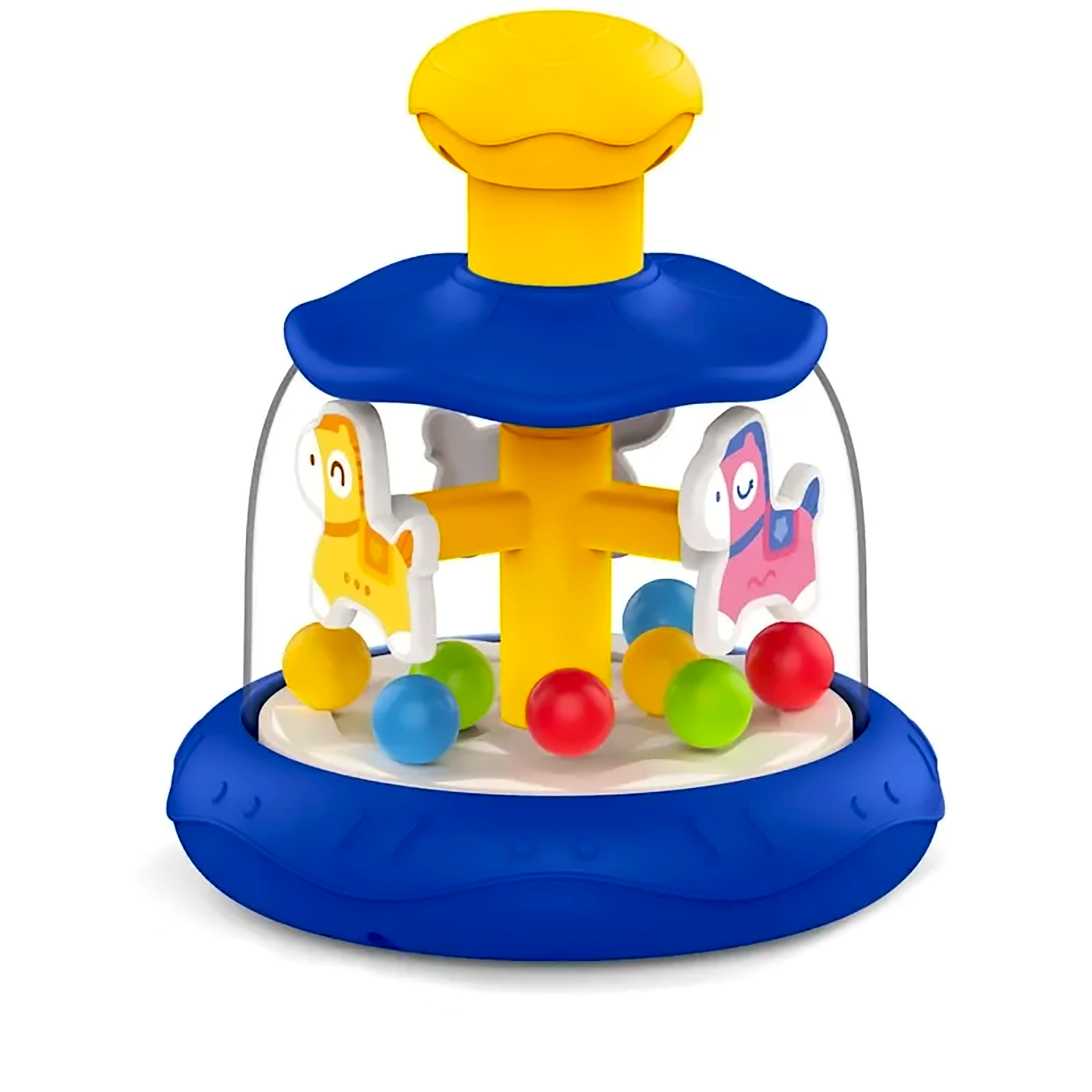 Jucarii si joaca - Jucarie interactiva Mini carusel ponei cu bile