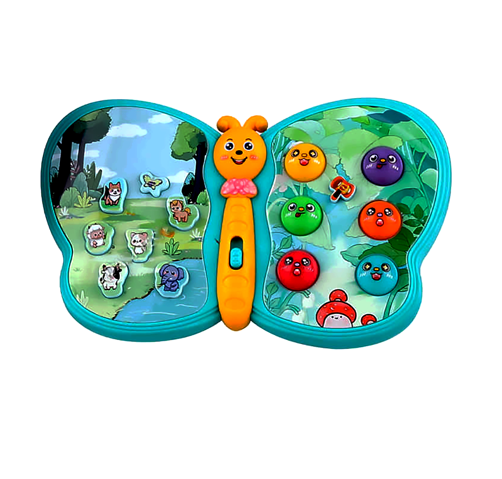 Jucarii si joaca - Jucarie bebelusi Carticica fluture, cu sunete si lumini, interactiva, dezvolta atentia si motricitatea