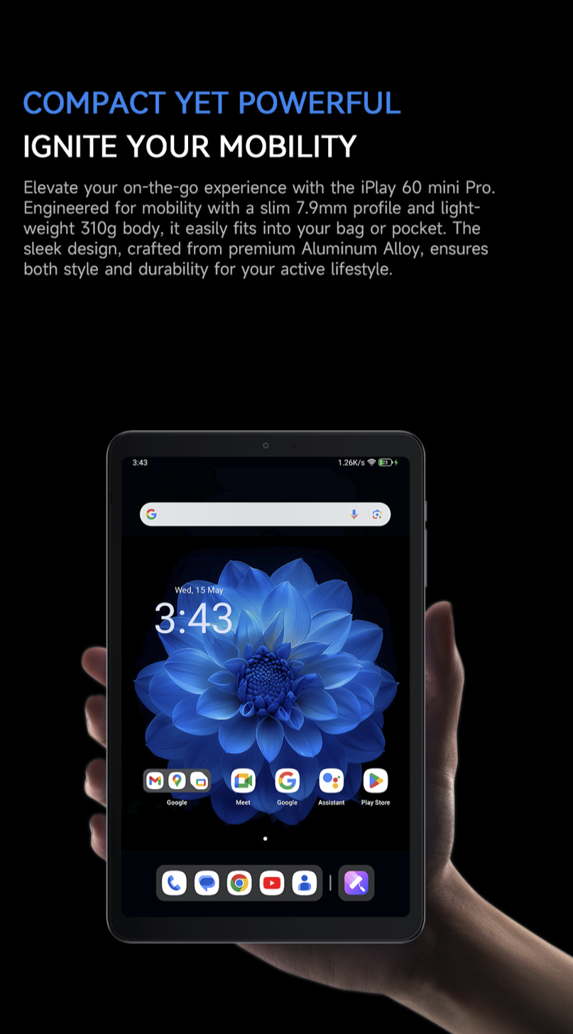 ALLDOCUBE iPlay60mini Pro 8.4インチ / 128GB SIMフリー】Alldocube iPlay 60 Mini Pro 8.4 インチ LTE 128GB グレー
