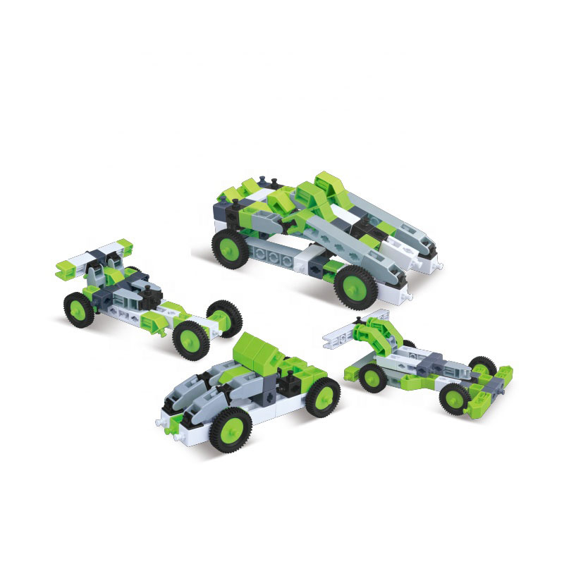 Seturi de constructie - Set constructie masini, Blocks more fun to play 8 in 1, plastic