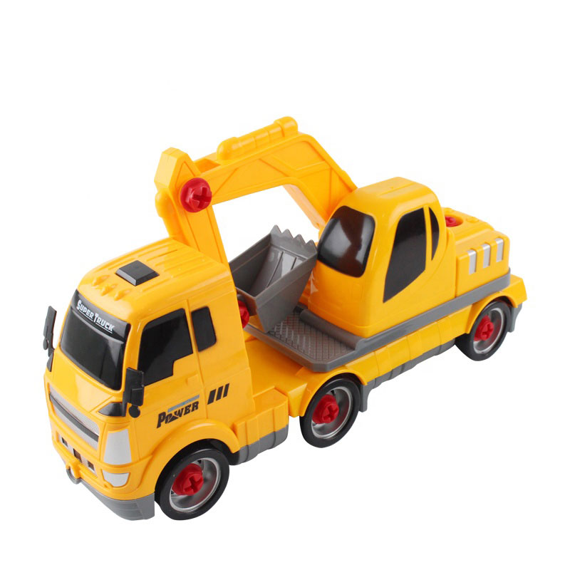 Seturi de constructie - Set de asamblare Autocamion Excavator -Tools experts truck series