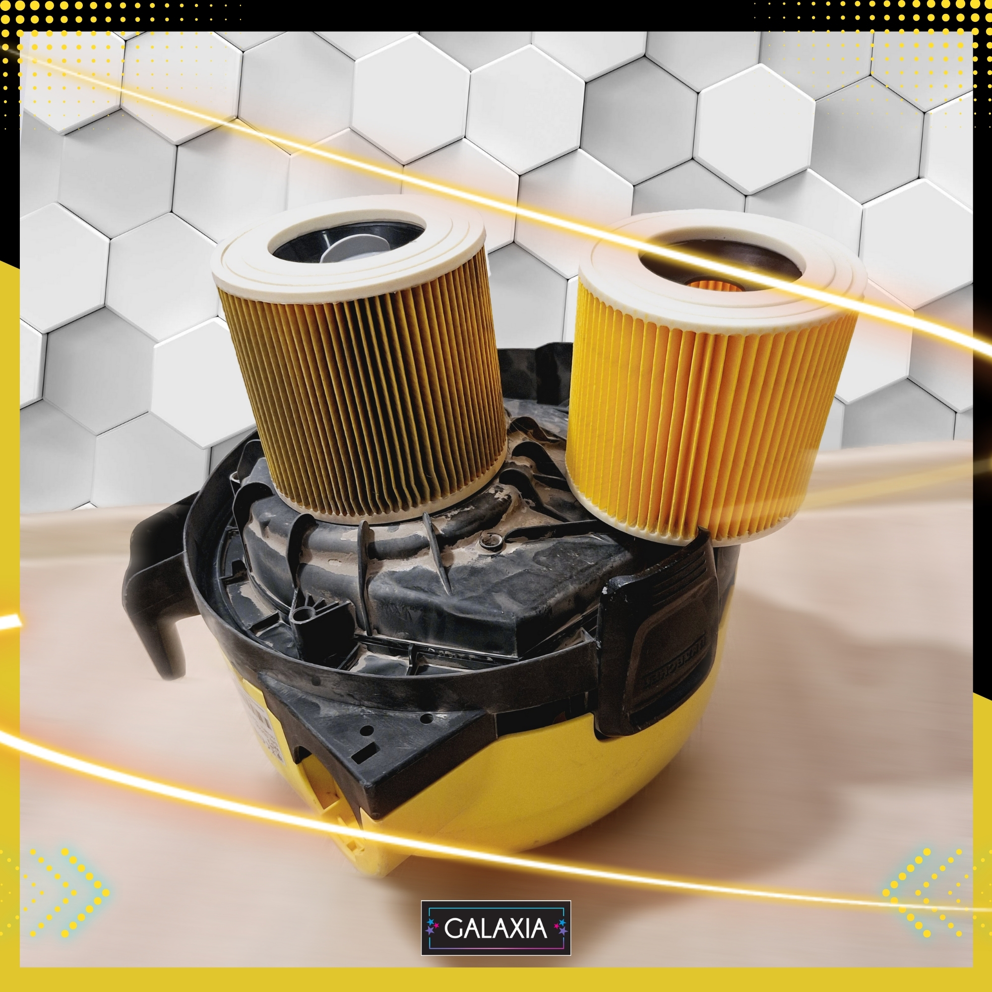 GALAXIA Set de 3 filtre pentru aspiratoare Kärcher WD2 WD3 MV2 MV3 SE4001 – curatare comoda prin scuturare2