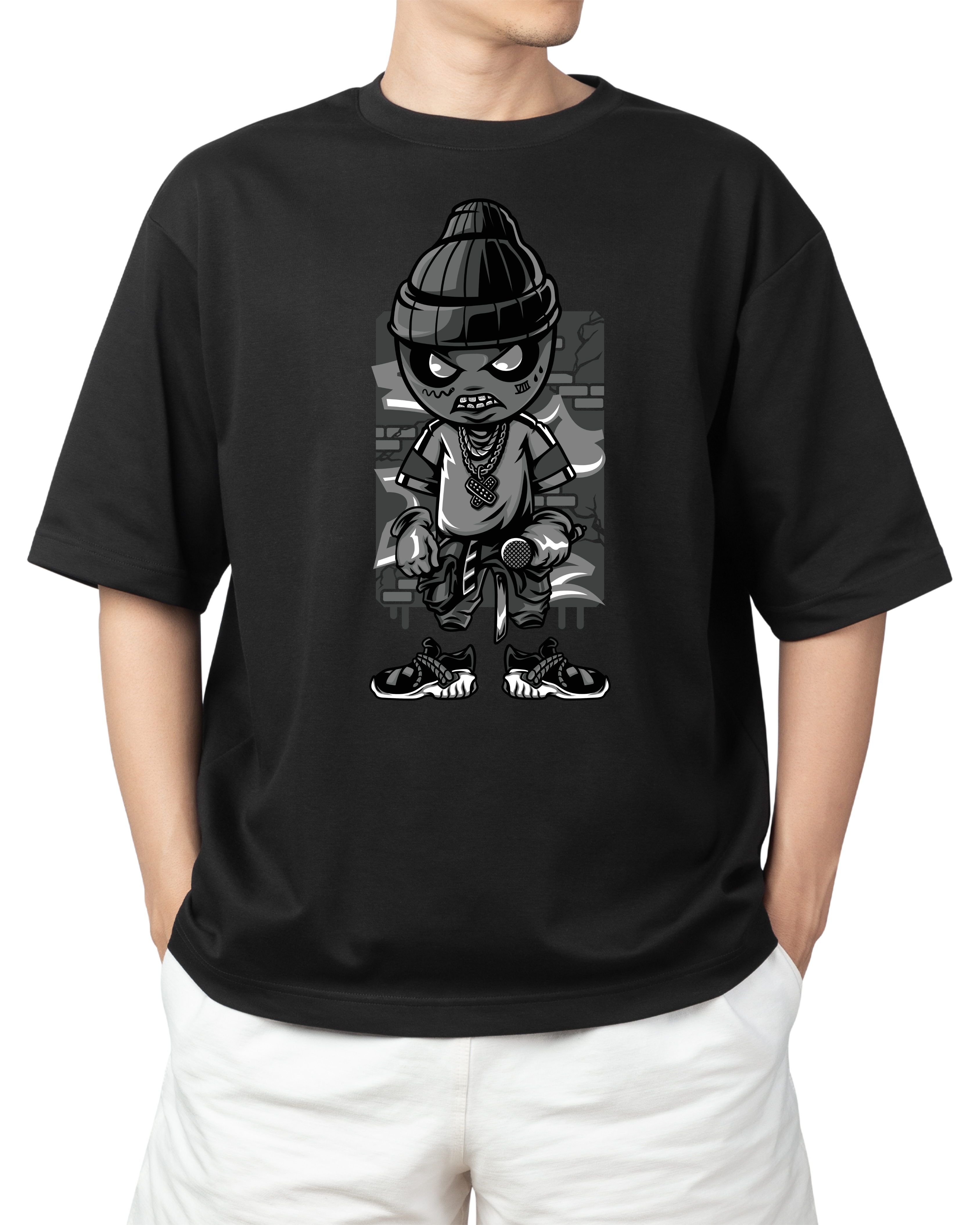 Tricouri Barbati - Tricou Barbati cu Imprimeu, MC Zombies, Bumbac