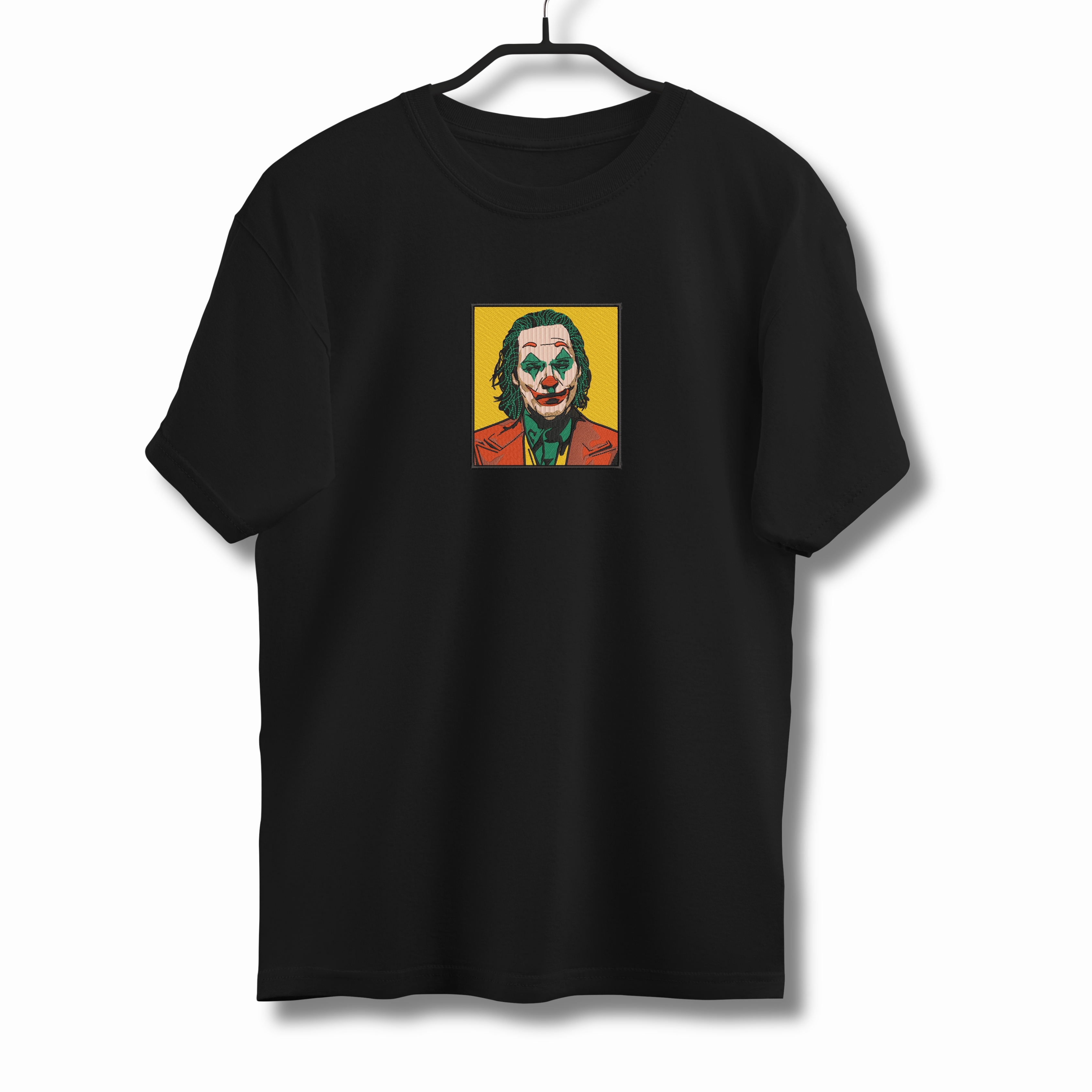 Tricouri cu Imprimeu - Tricou Barbati cu Broderie si Imprimeu, Joker, Bumbac