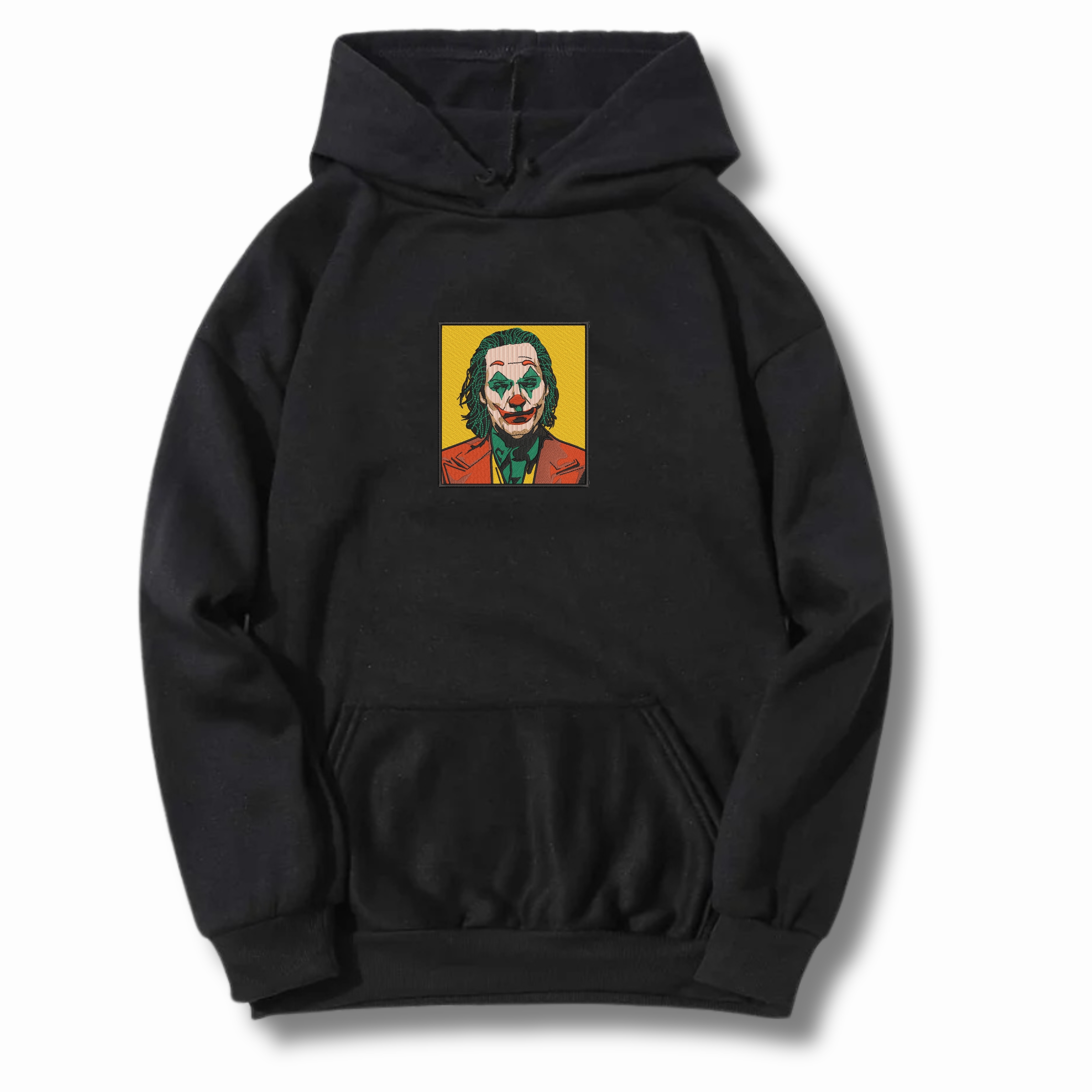 Hanorace cu Broderie - Hanorac Barbati cu Broderie si Imprimeu, Joker, Bumbac
