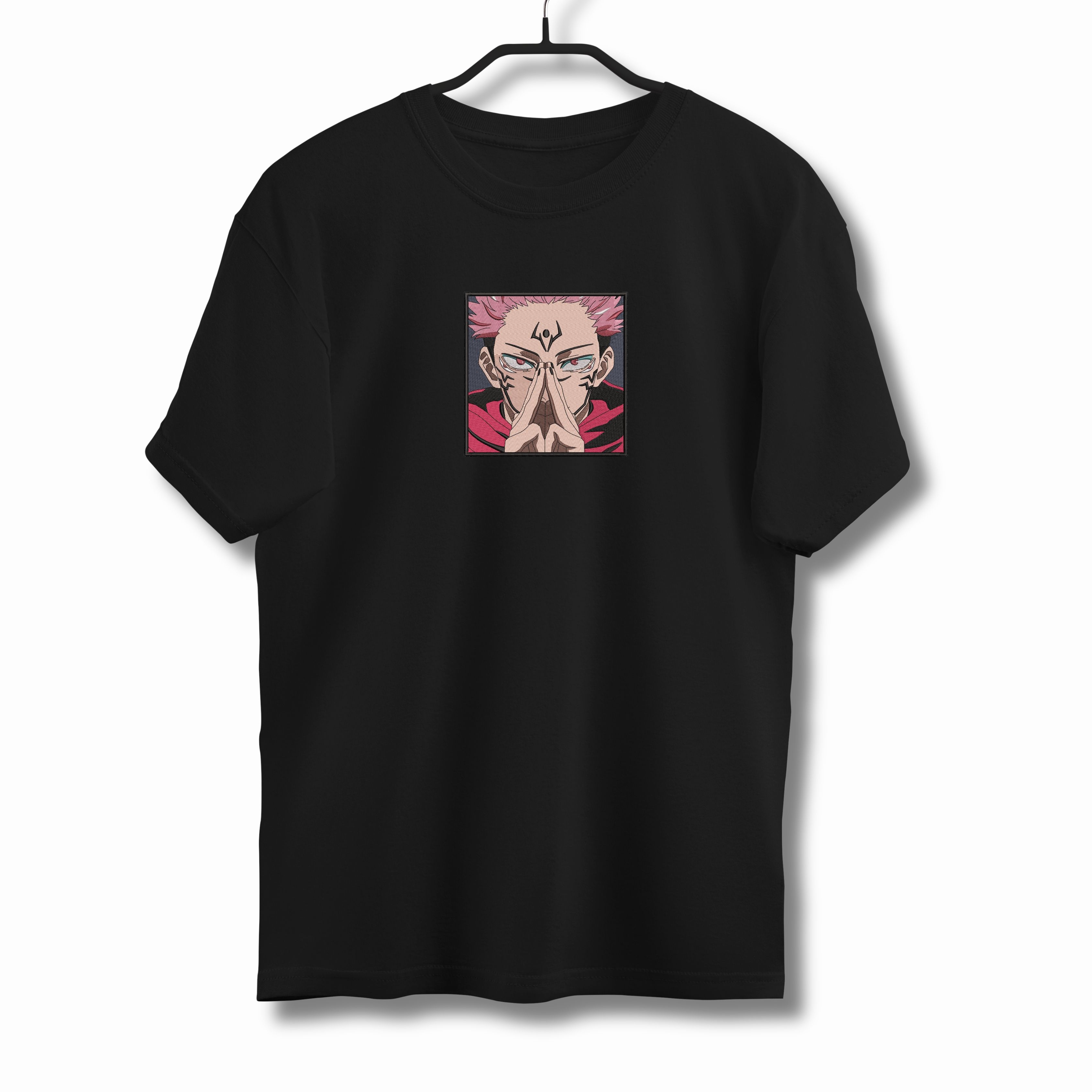 Tricouri cu Imprimeu - Tricou Barbati cu Broderie si Imprimeu, Jujutsu Kaisen, Bumbac