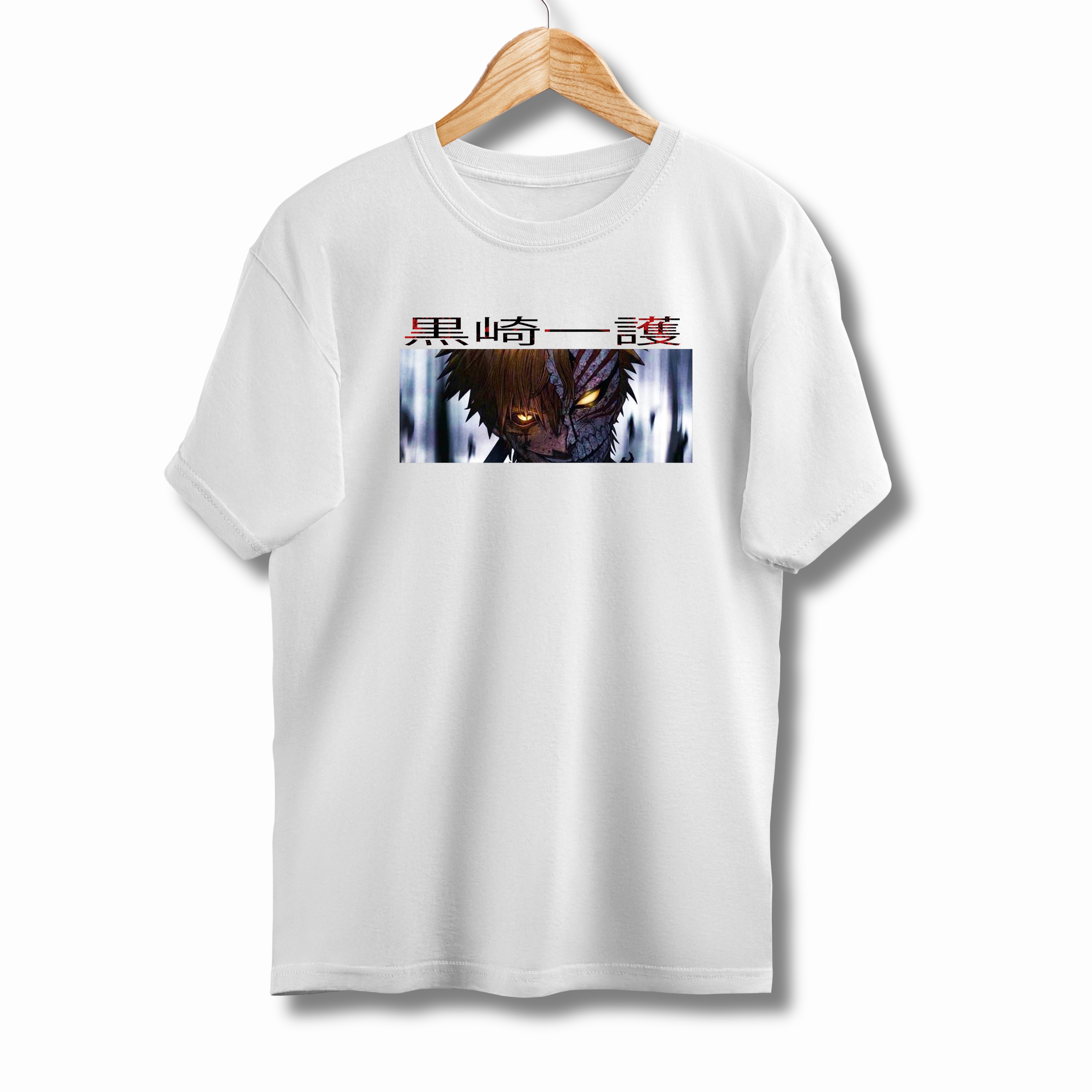 Tricouri cu Imprimeu - Tricou Barbati cu Imprimeu Fata-Spate, Bleach, Bumbac
