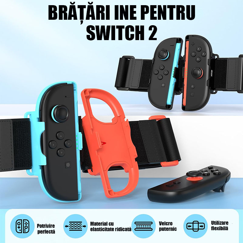 Set 2 bratari reglabile pentru Just Dance, Nintendo Switch 2