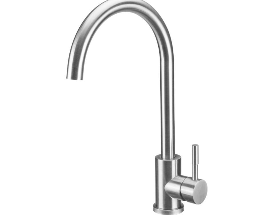 Sanitare - Baterie Bucatarie Lebada Tip U INOX 5001 / L[mm]: 200; H[mm]: 95; Hu[mm]: 255; Ht[mm]: 370